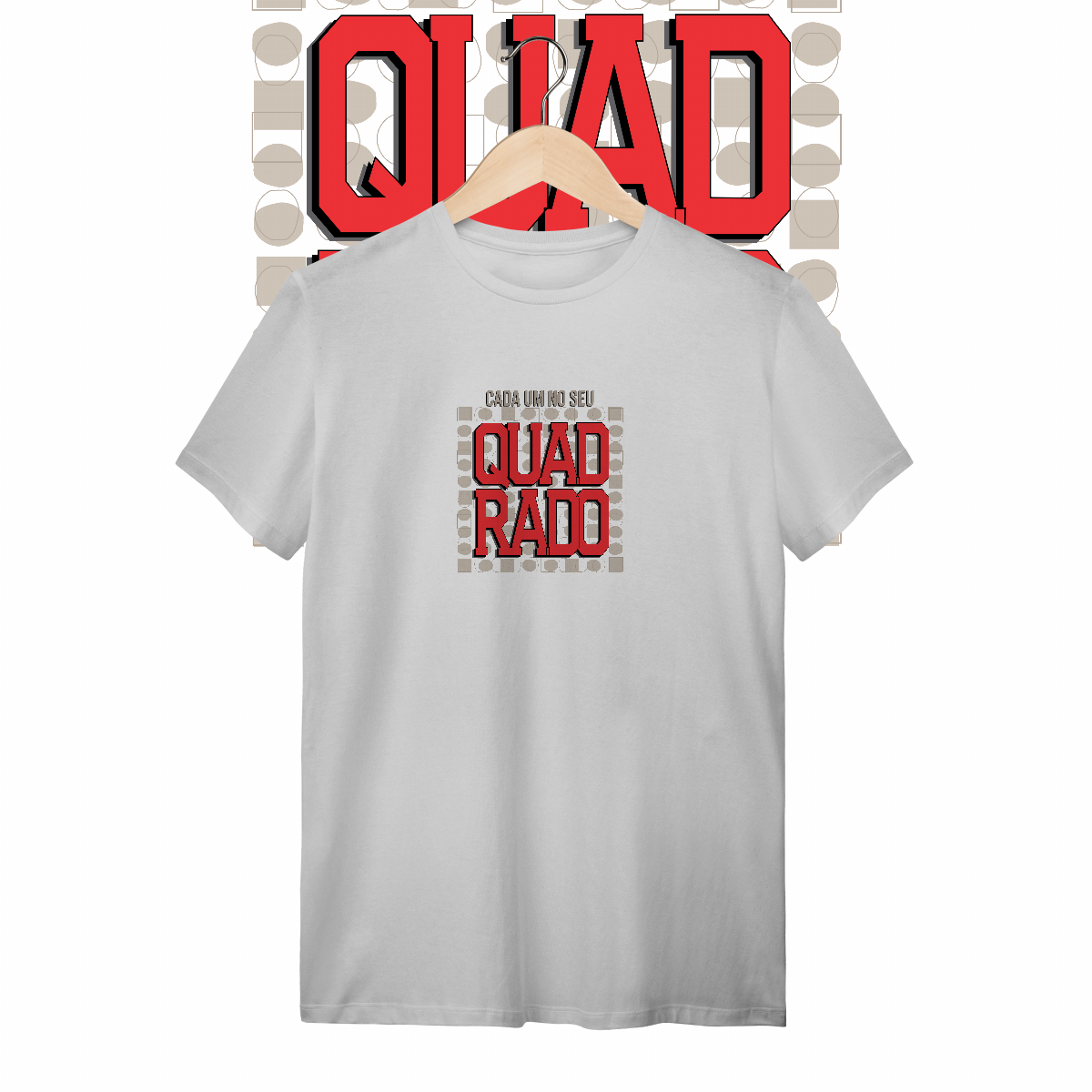 Camiseta Cada um no seu quadrado
