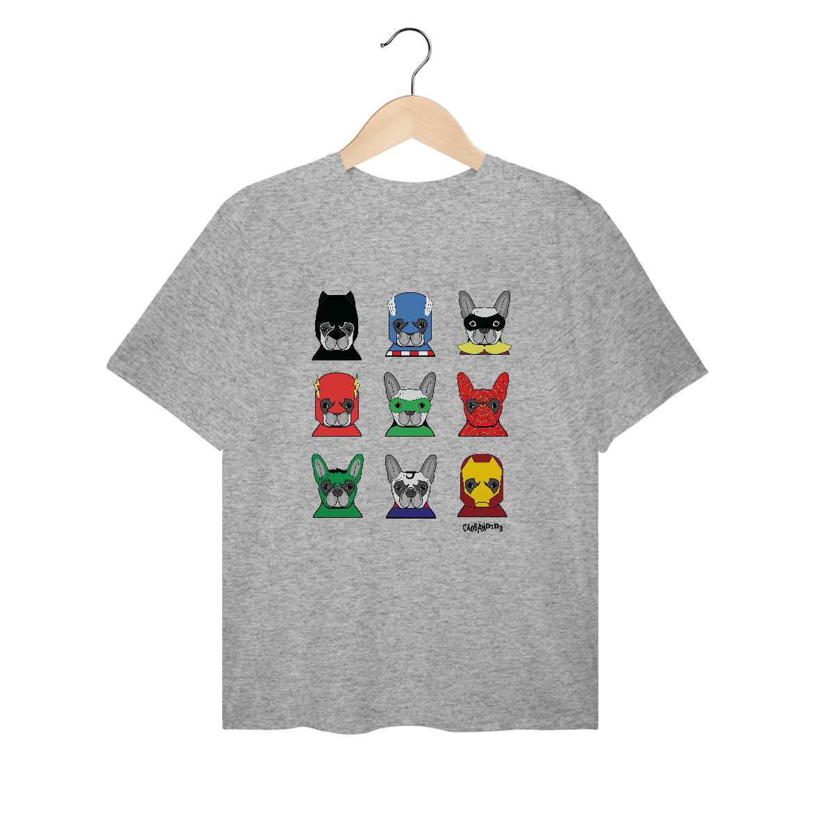 Camiseta Plus Size Cachorros Super-Heróis