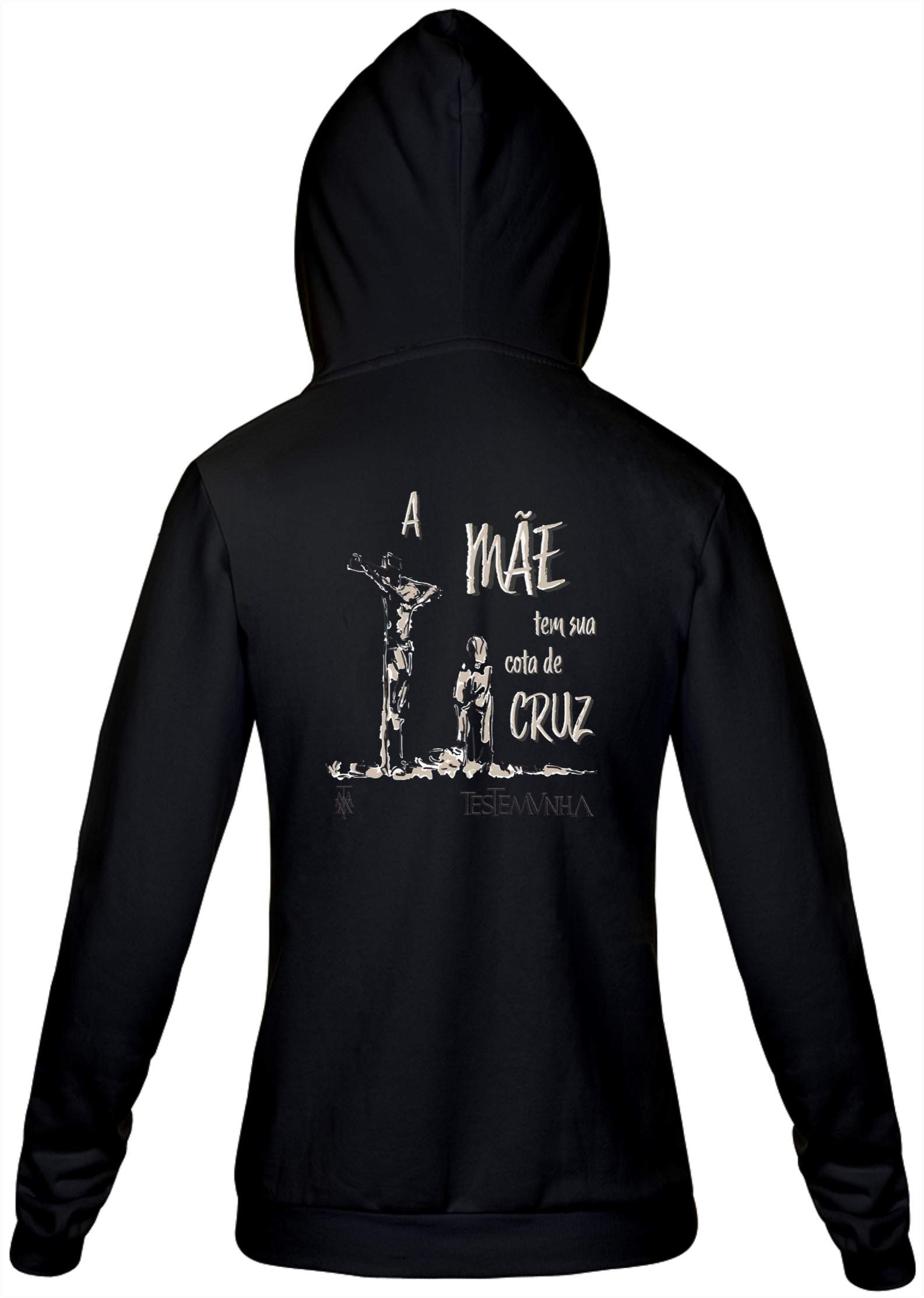 Nome do produto  Moletom Zíper A Mãe Tem Sua Cota de Cruz