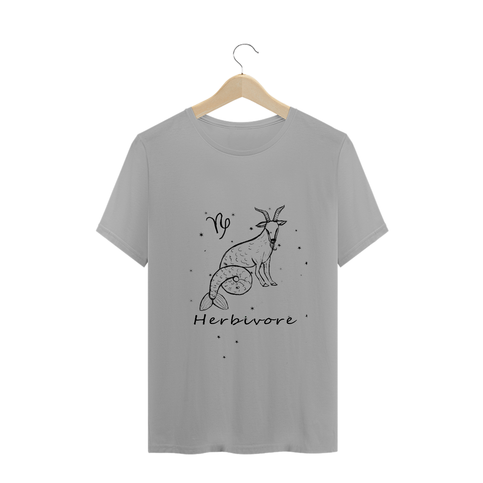 Camiseta Unissex | Capricórnio | Herbivore | P&B 