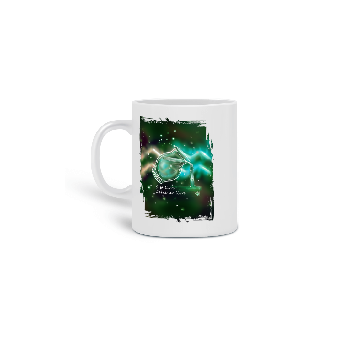 Caneca | Aquário | Seja livre, Deixe ser livre | Color