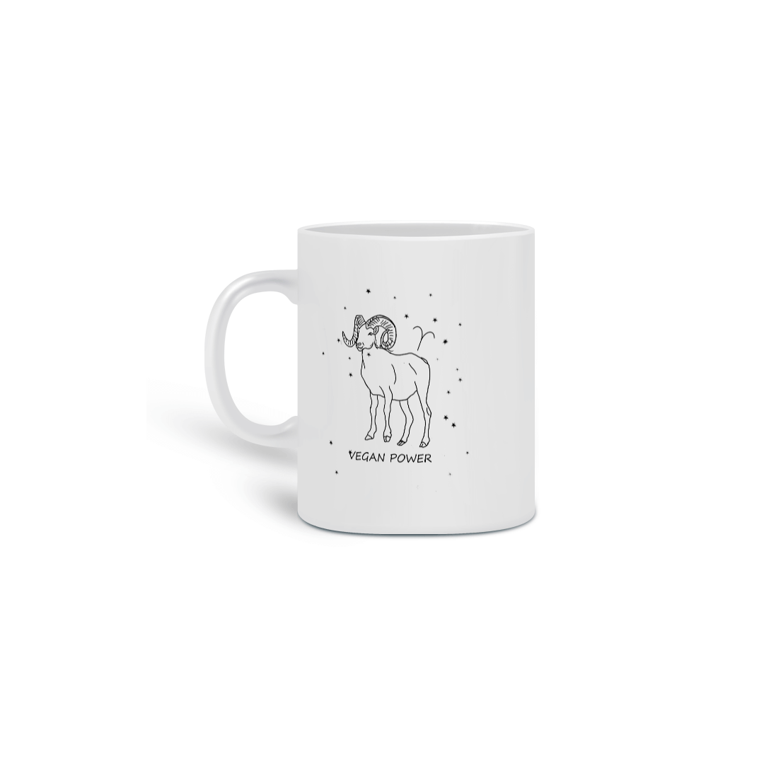 Caneca | Áries | Vegan Power | P&B