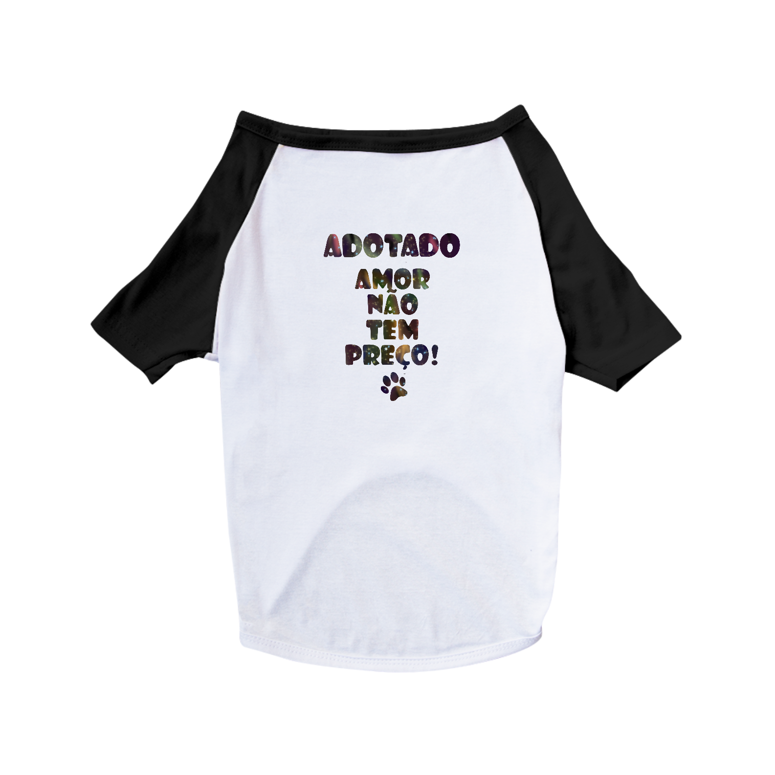 Camiseta para Pet | Adotado | Amor não tem preço!