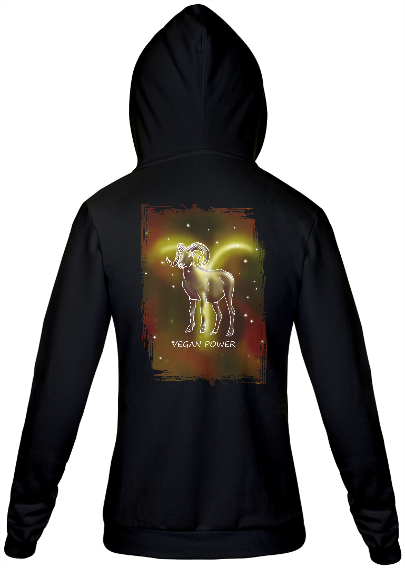Moletom Com Zíper Unissex | Áries | Vegan Power | Color