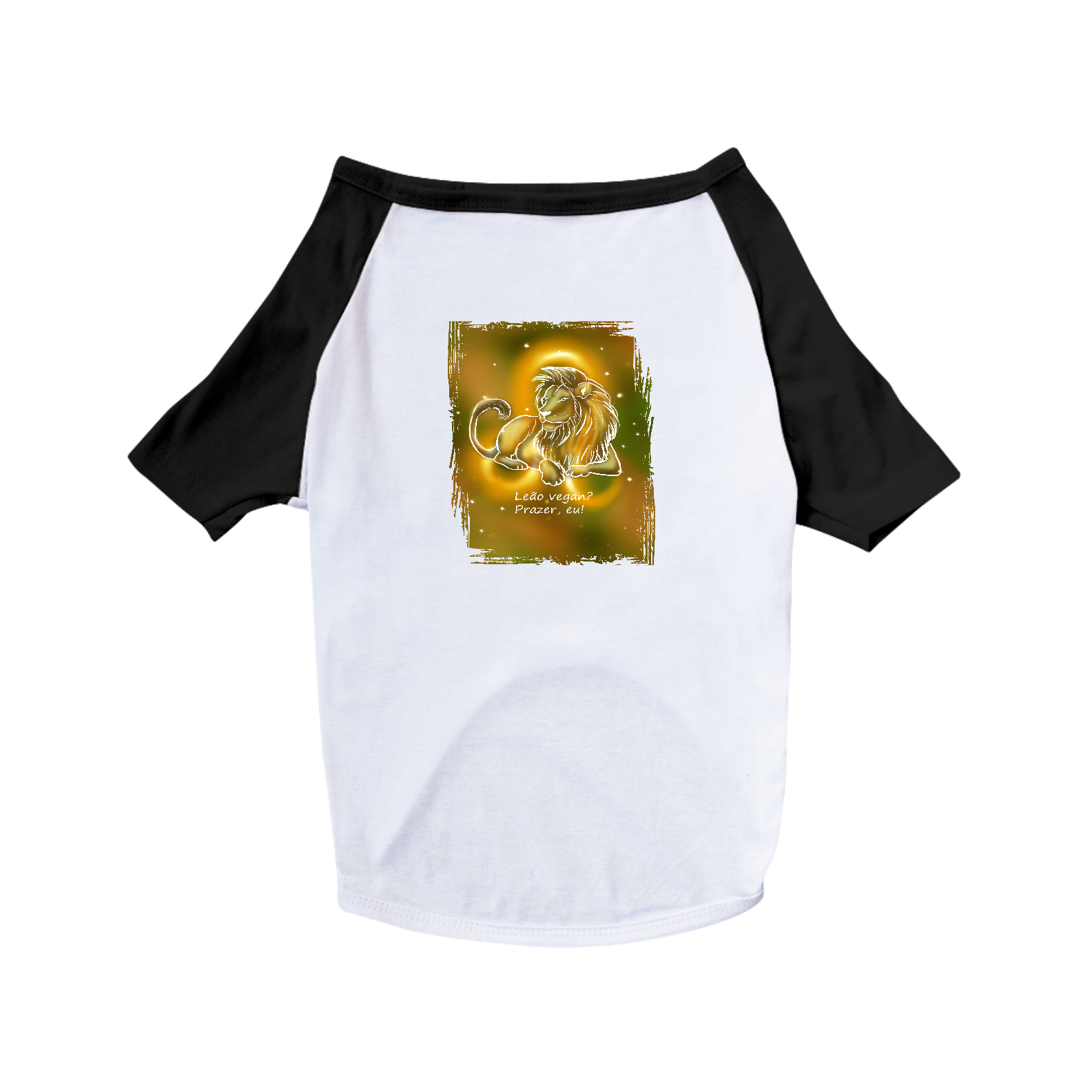 Camiseta para Pet | Leão | Leão vegan? Prazer, eu! | Color