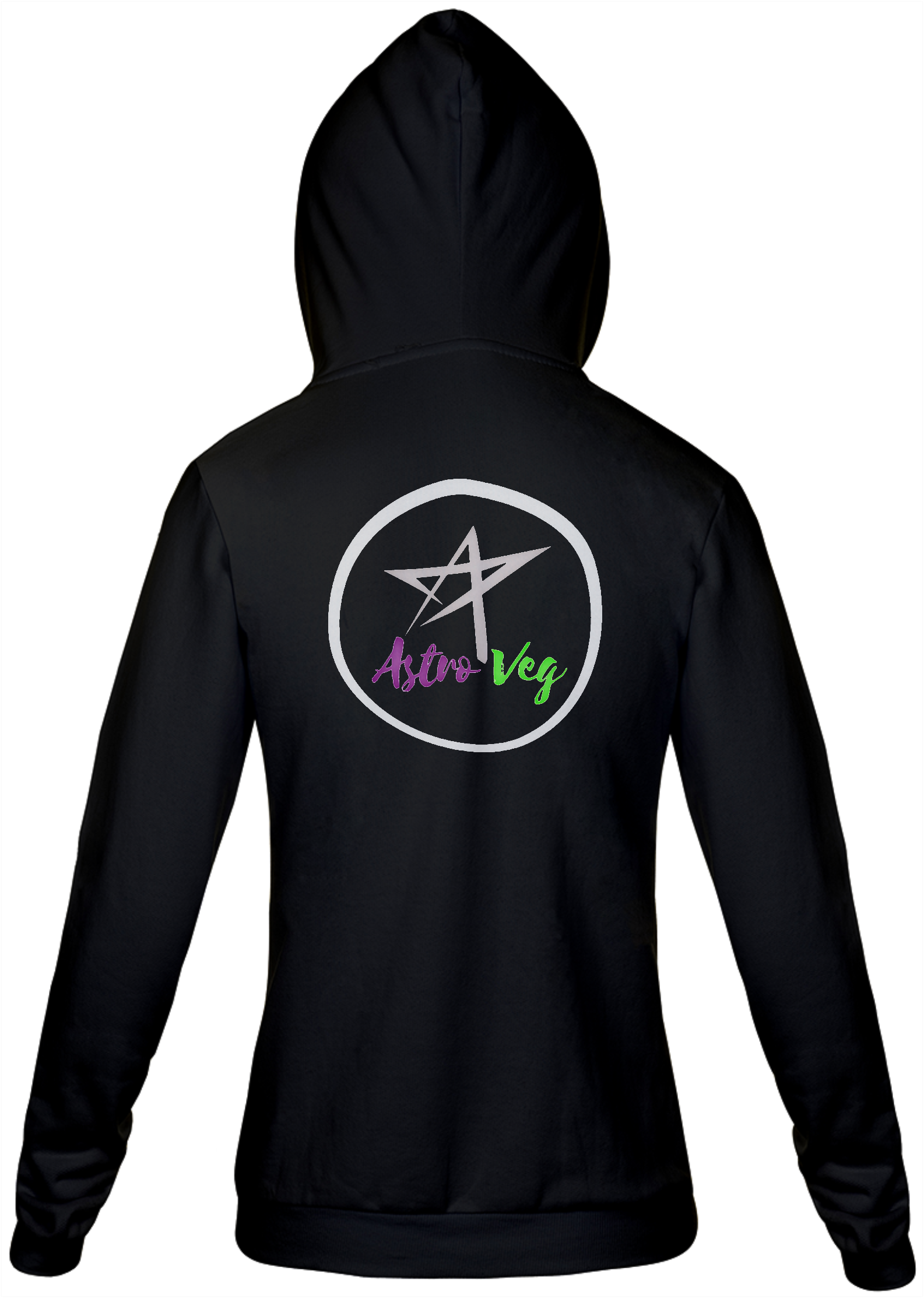 Moletom Com Zíper Unissex | Logo | AstroVeg