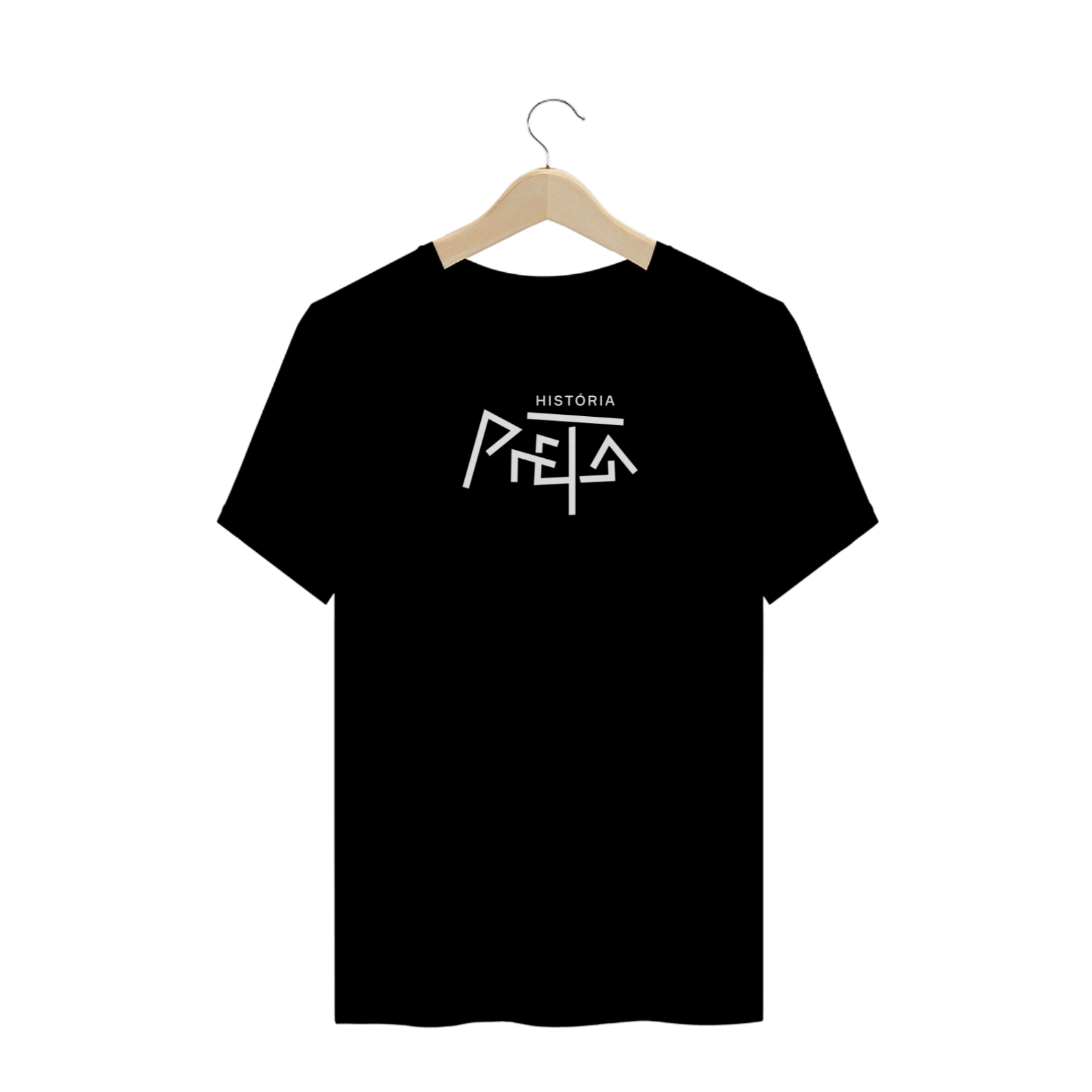 Camiseta Plus Size História Preta