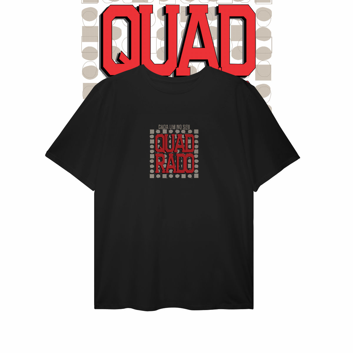 Camiseta Plus Cada um no seu quadrado