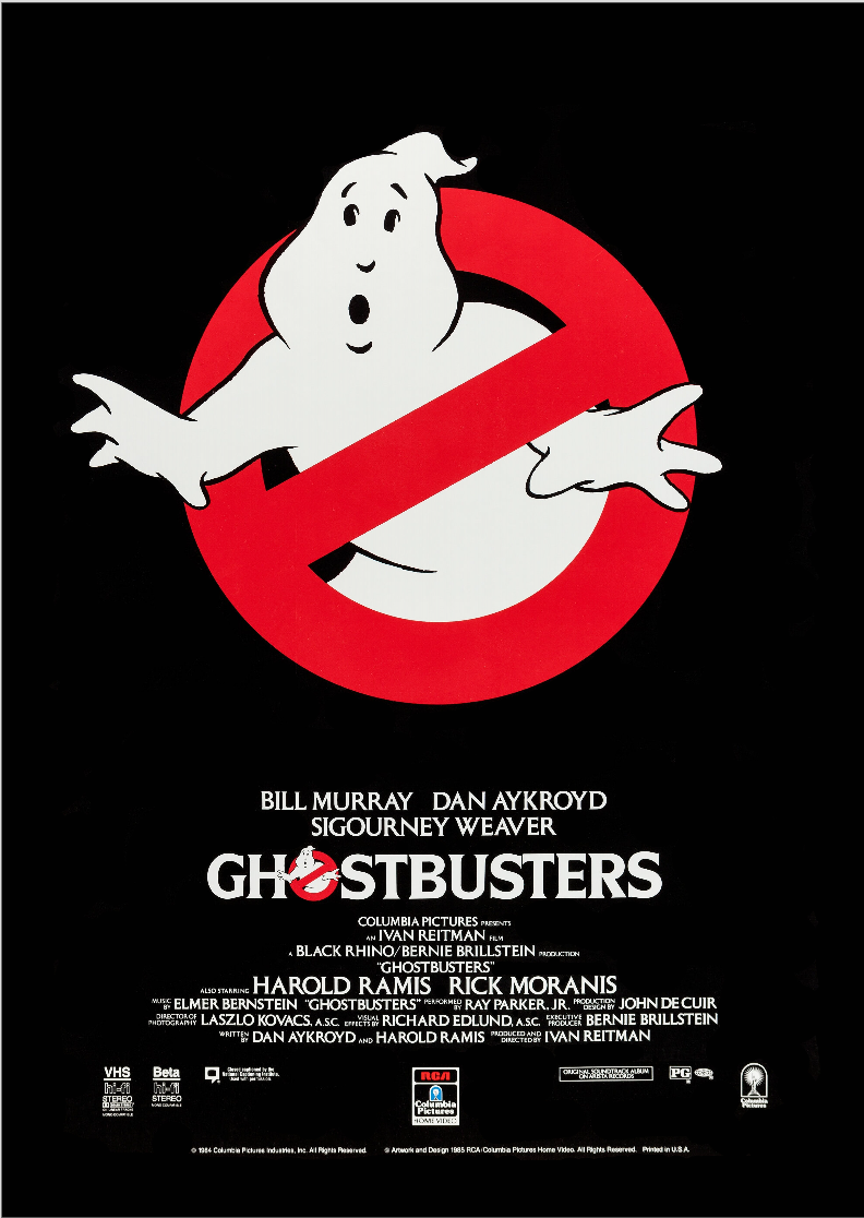 Poster Ghostbusters 1984 (Os Caça-Fantasmas)