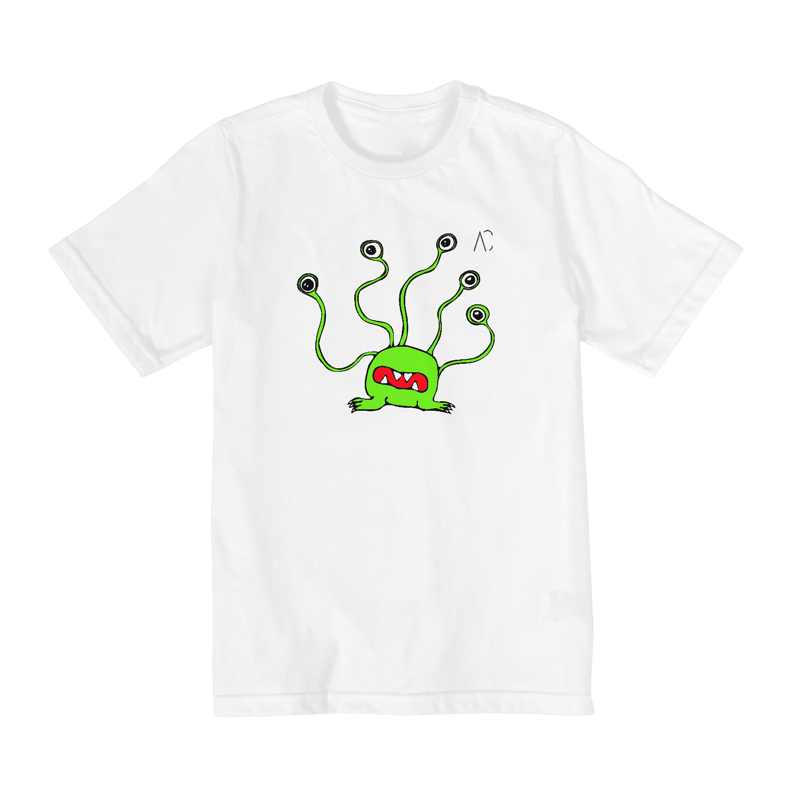 Nome do produto  Camiseta infantil (2 a 8) - Alien divertido 