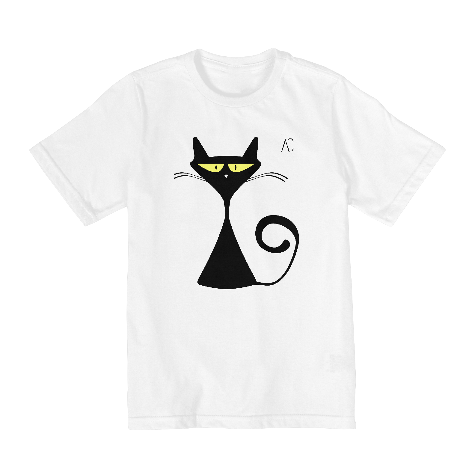 Nome do produto  Camiseta infantil (10 a 14) - O Gato Guardião