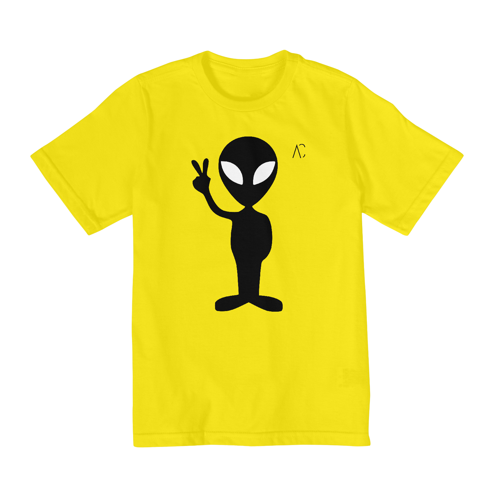 Nome do produto  Camiseta infantil (10 a 14) - E.T Paz e Amor 