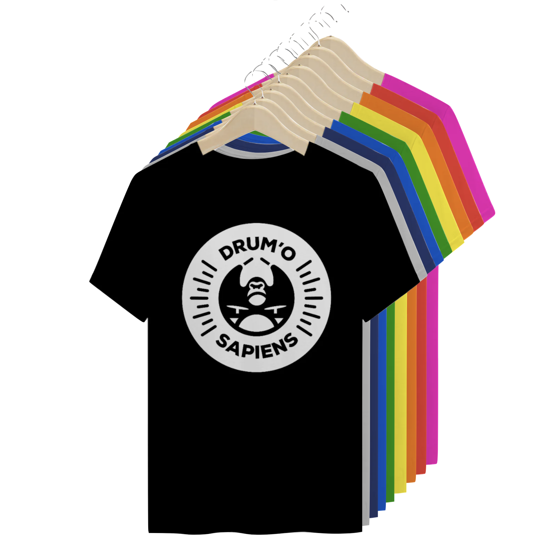 Camiseta Drum'o Sapiens vazada (c/ nome)