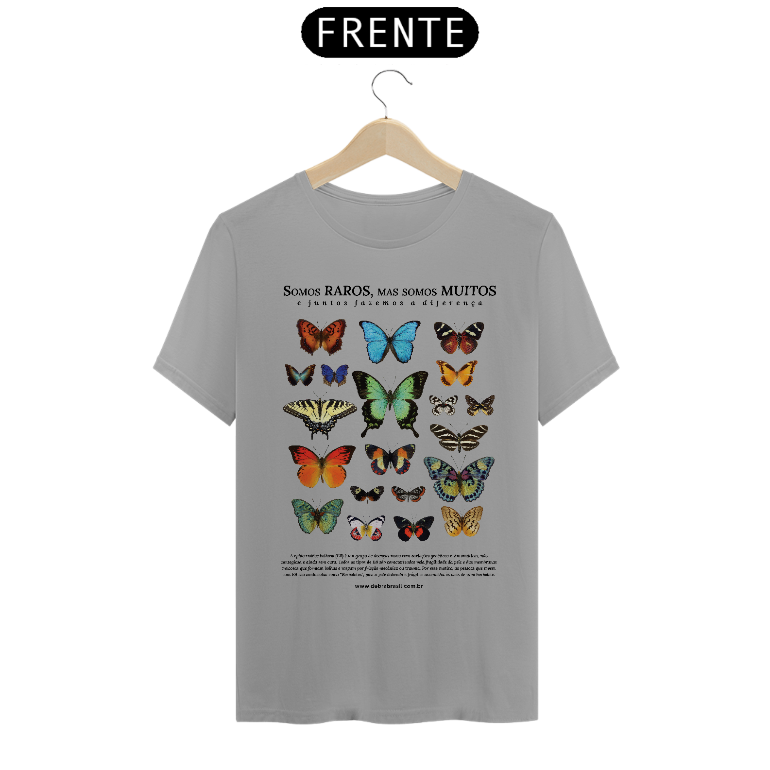 Nome do produto  Camiseta Borboletas Raras