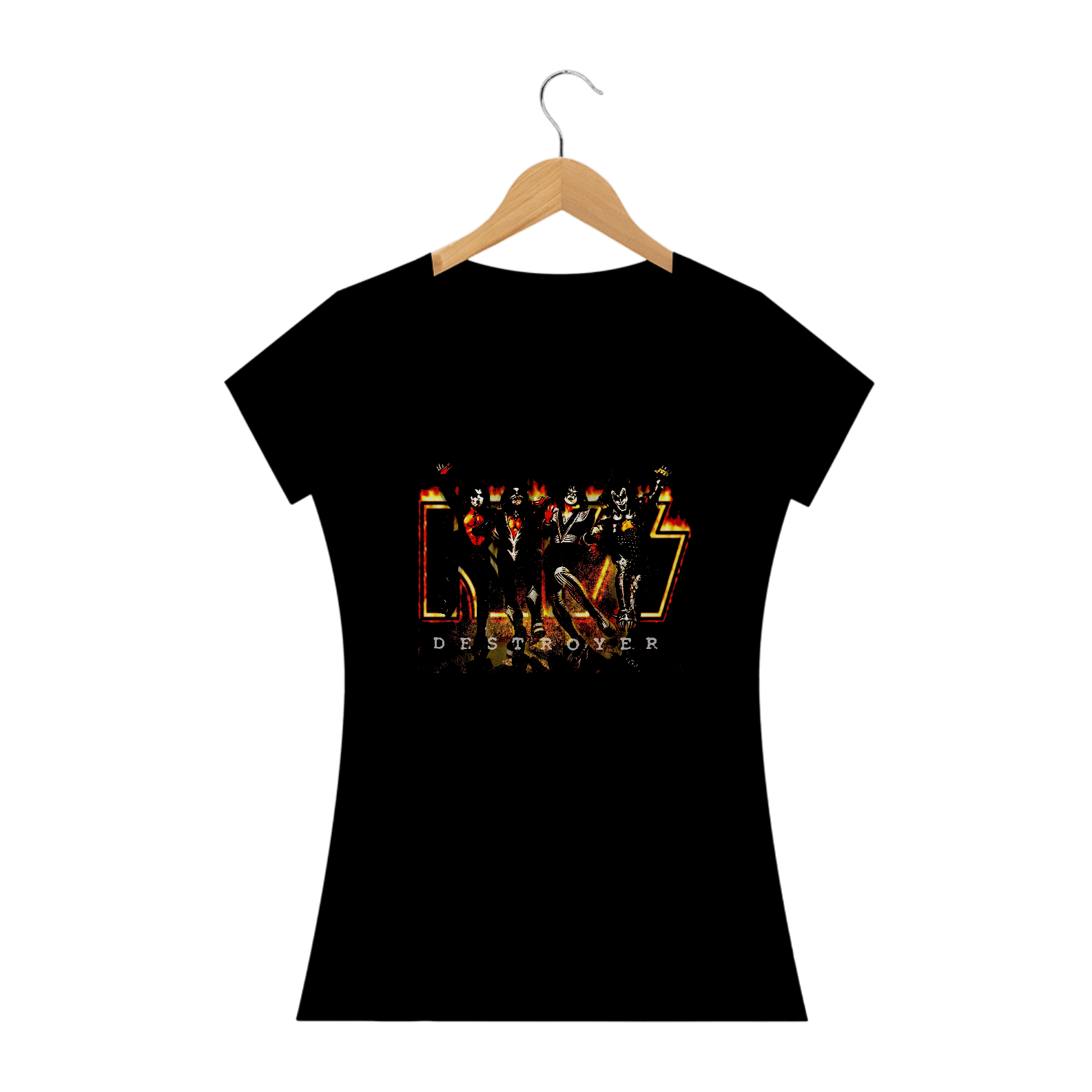 Camisa Kiss - Destroyer - Baby Long
