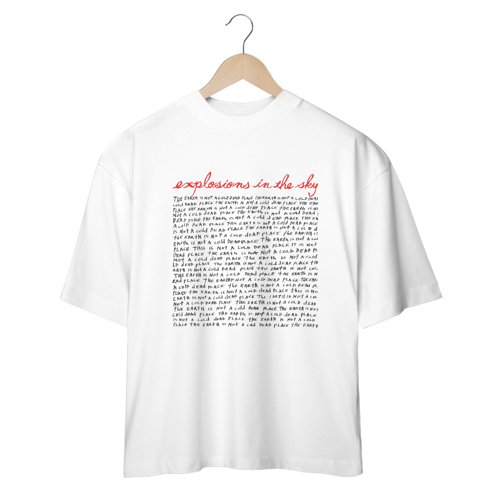 Camiseta Oversized Explosions in The Sky Earth Mind The Gap Co.