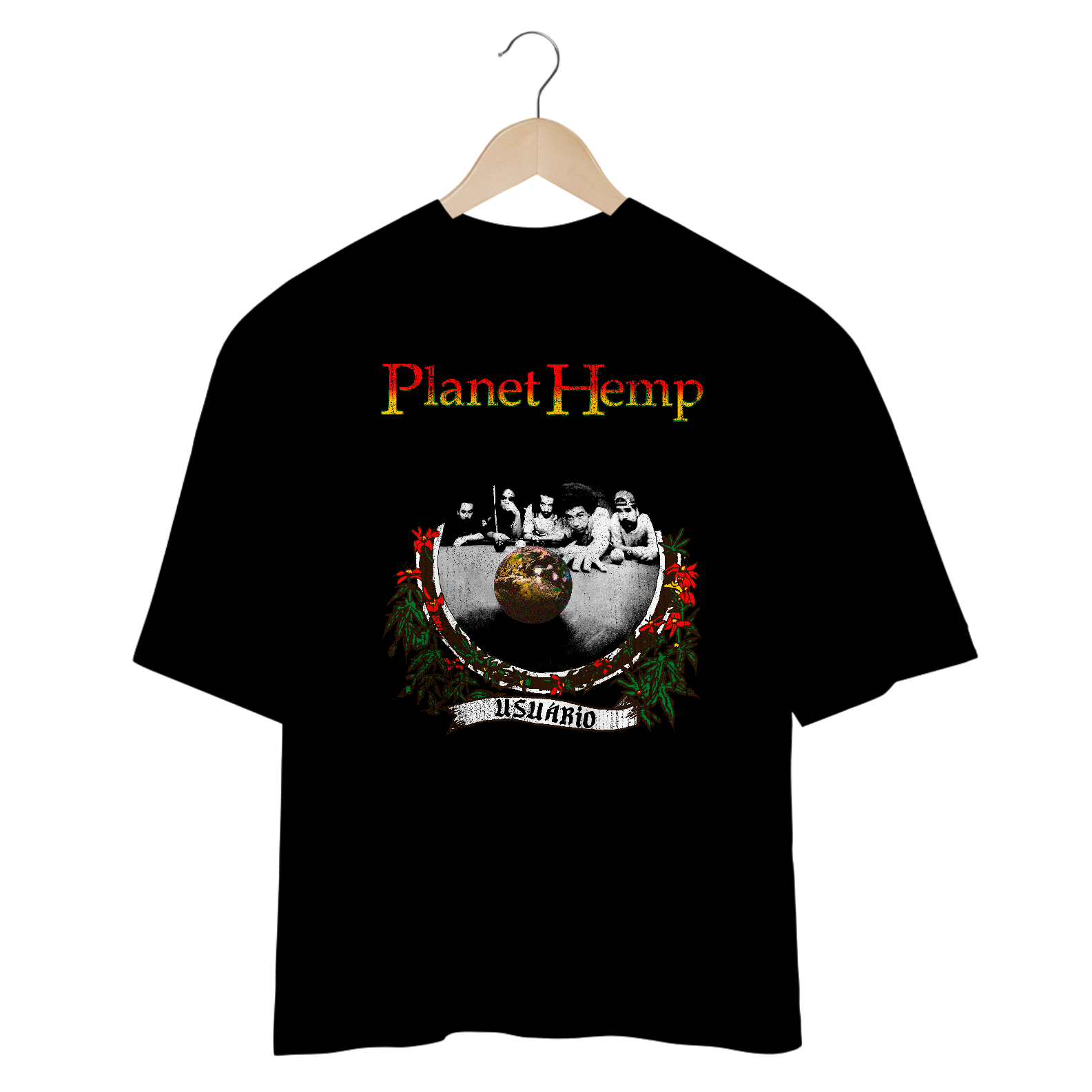 Camiseta Oversized Planet Hemp Usuário Mind The Gap Co.