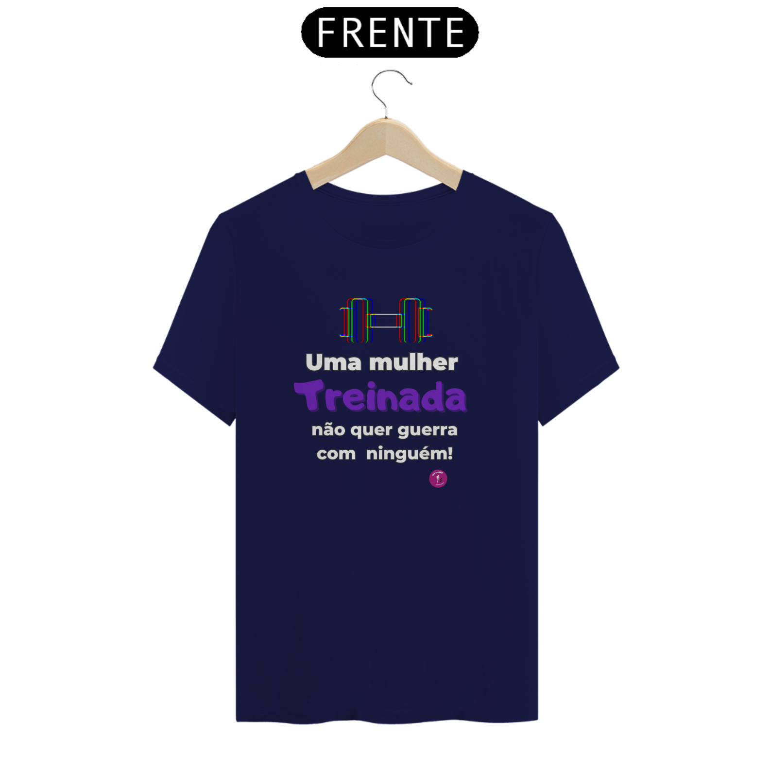 T-shirt Algodão feminina Mulher Treinada