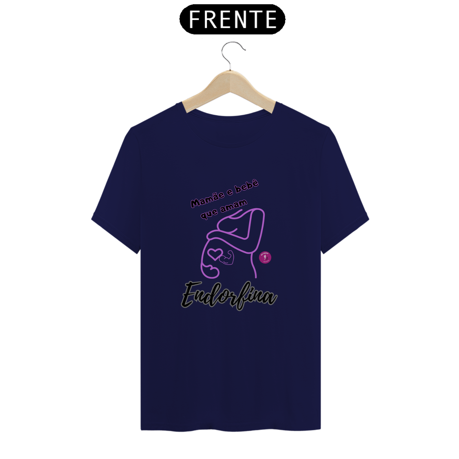 T-shirt Algodão Feminina Mamãe e Bebê 