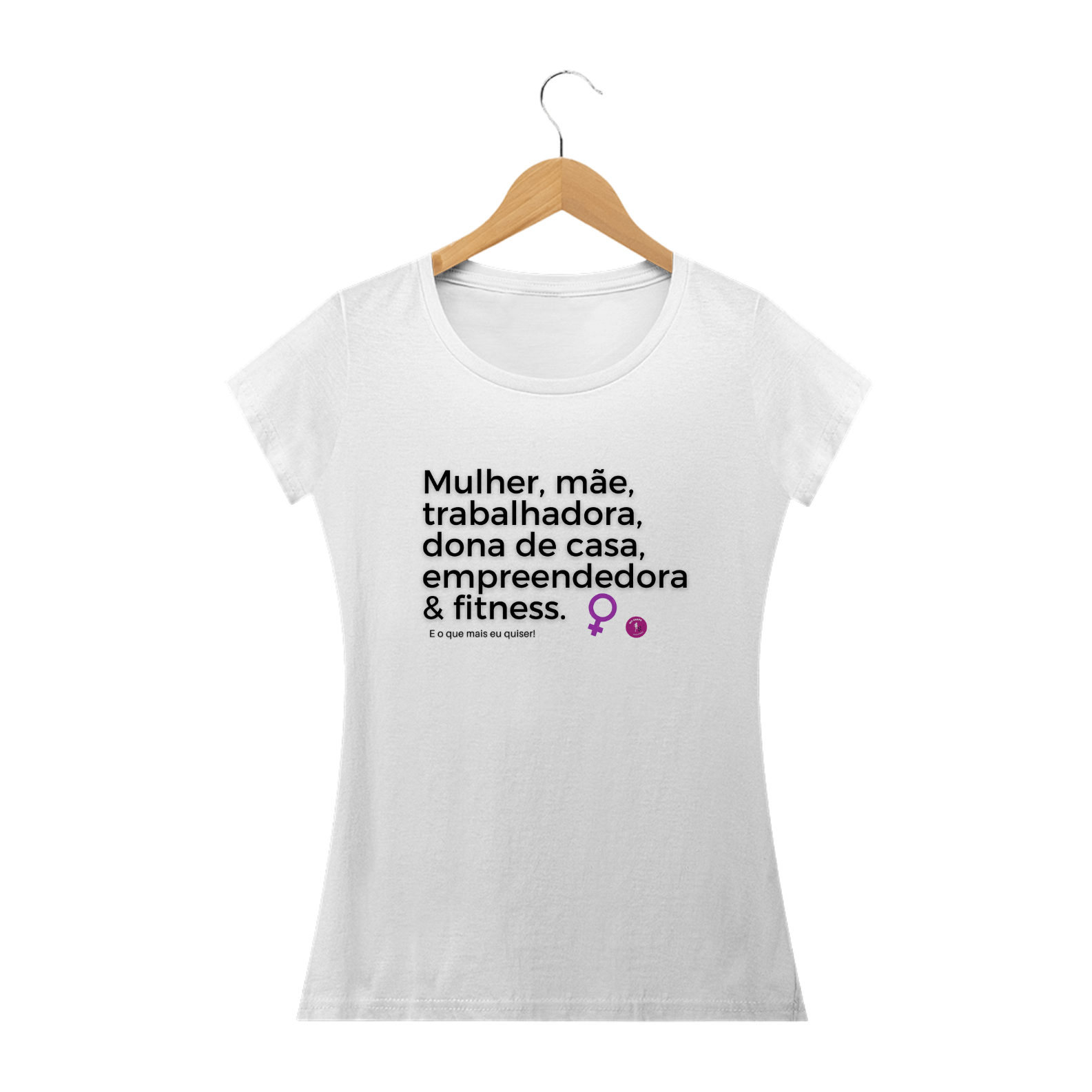 Baby Look Algodão Mulher Fitness