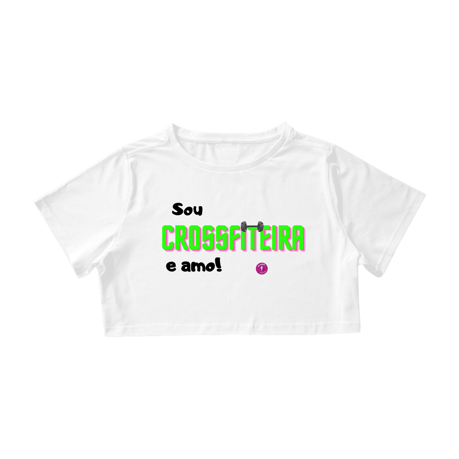 Cropped Algodão Crossfiteira branco