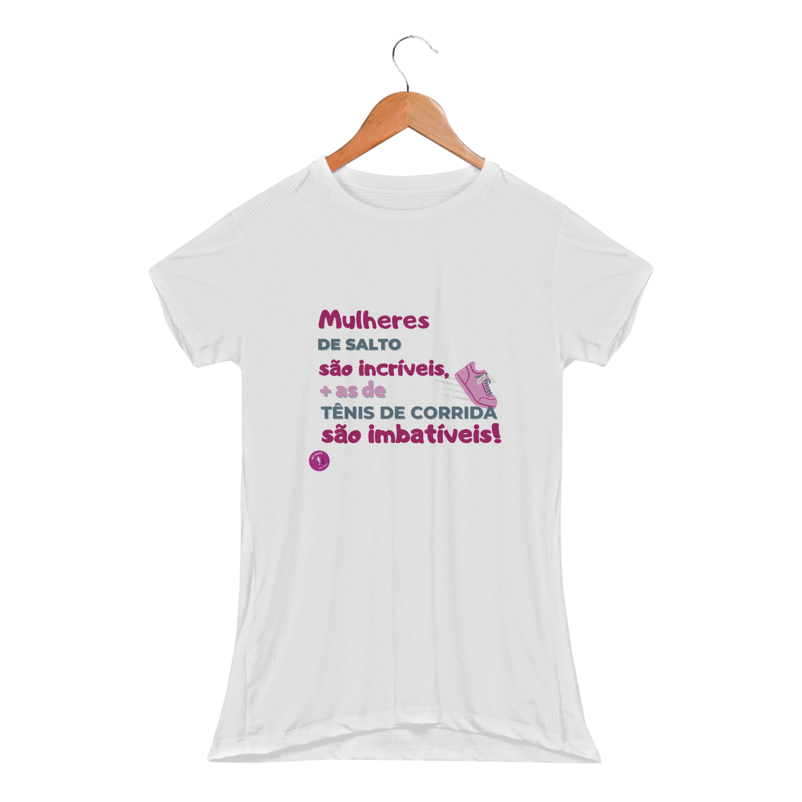 Baby Look Dry Fit Sport Mulheres de Tênis 