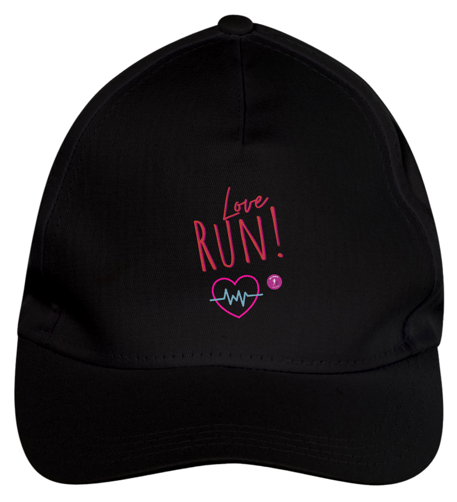 Boné de Brim Love Run 