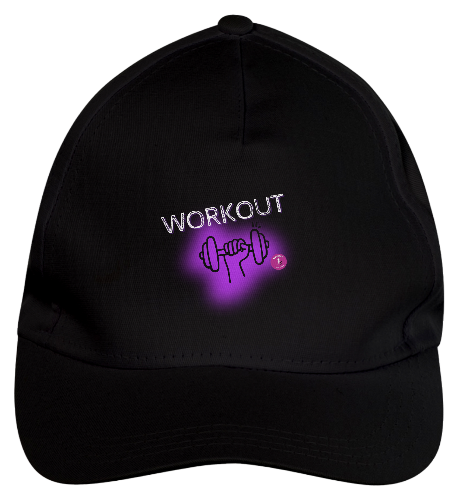 Boné de Brim Workout, preto, pink ou vermelho 