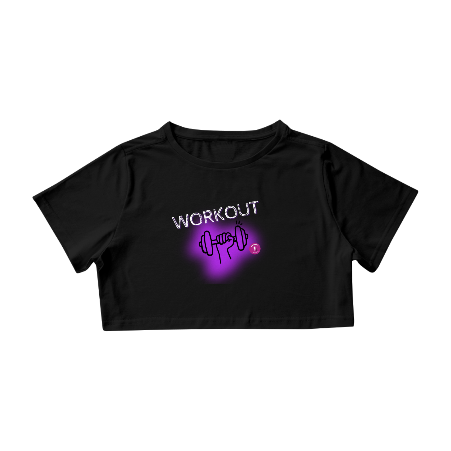 Cropped Algodão Workout preto 
