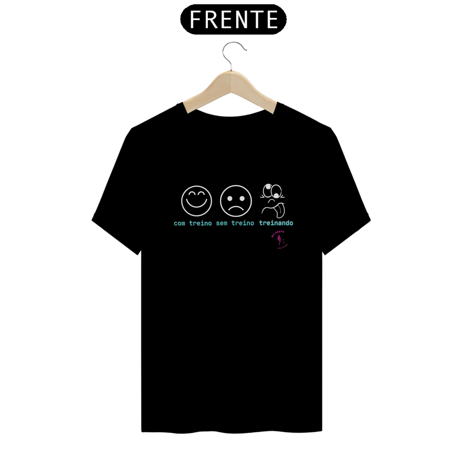 T-shirt Algodão Unissex Com Treino Sem Treino