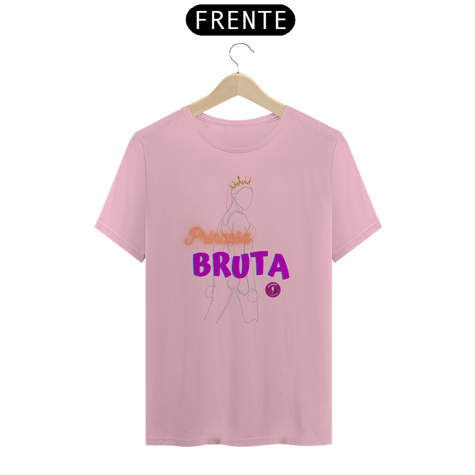 T-shirt Algodão feminina Princesa Bruta