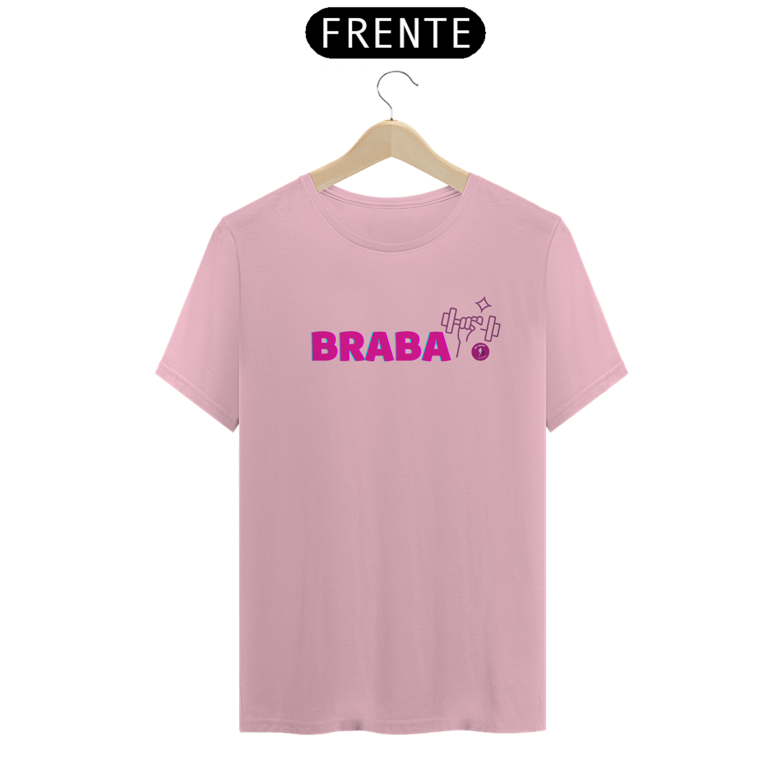 T-shirt Algodão feminina Braba