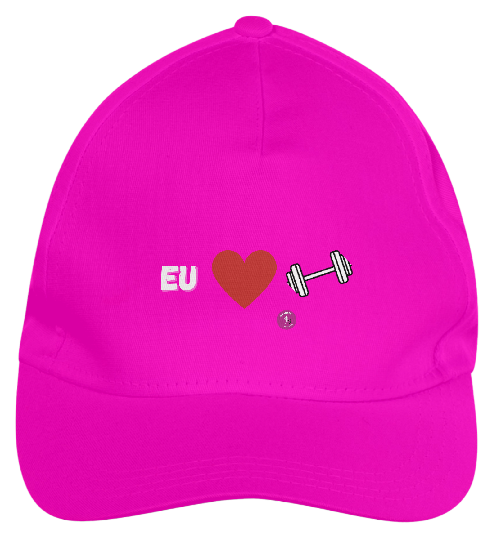Boné de Brim Eu amo Treinar
