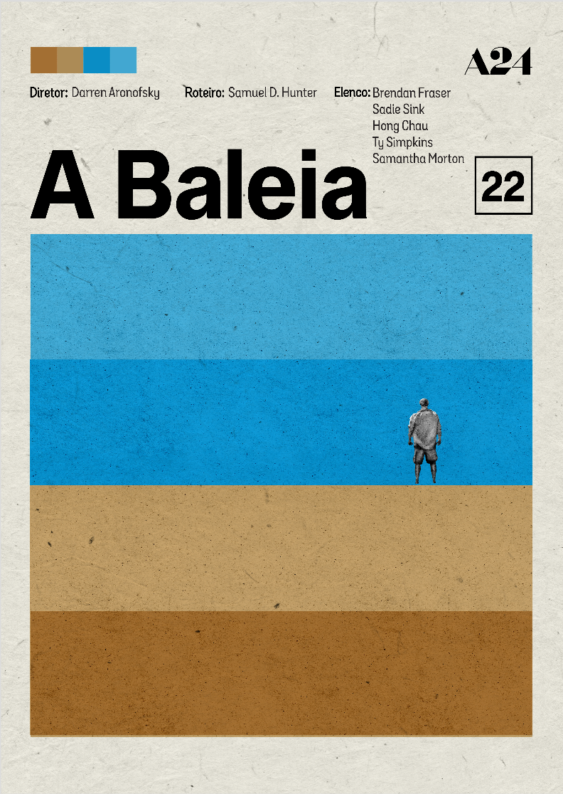 Poster MInimalista  filme A Baleia