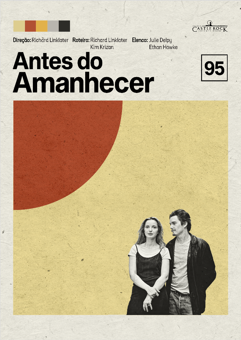 Poster Minimalista filme Antes do Amanhecer