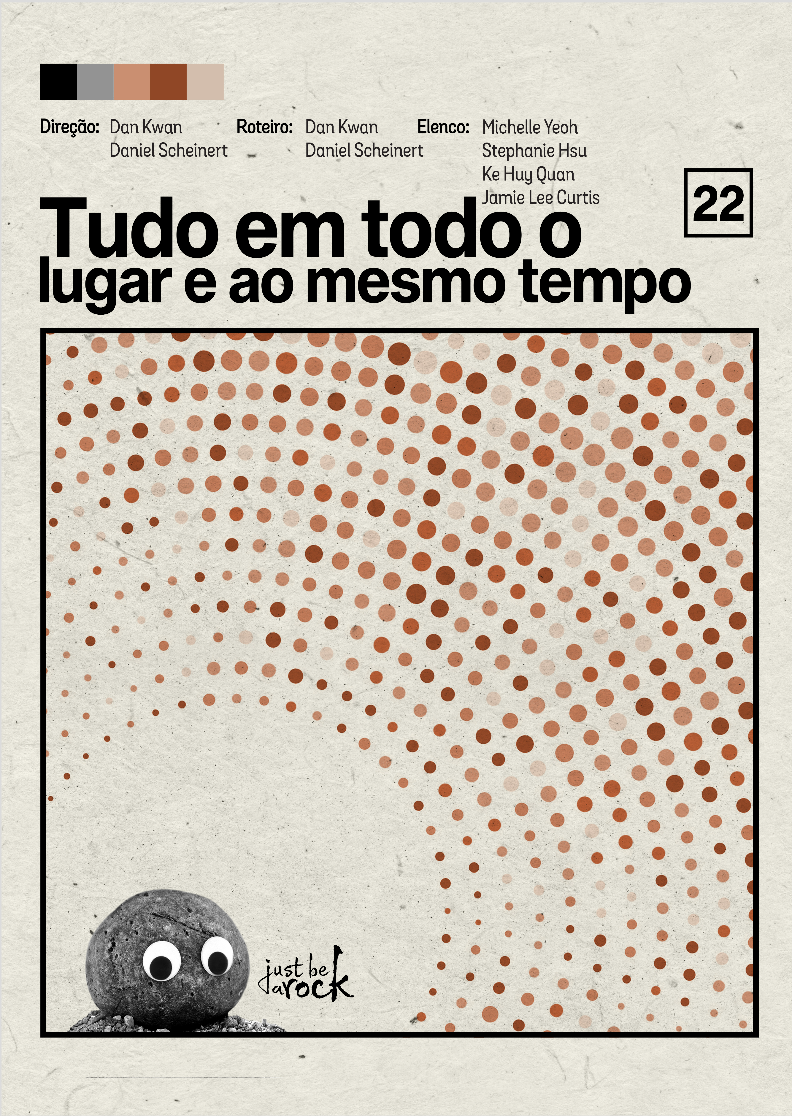 POster minimalista Tudo em todo  o lugar e ao mesmo tempo