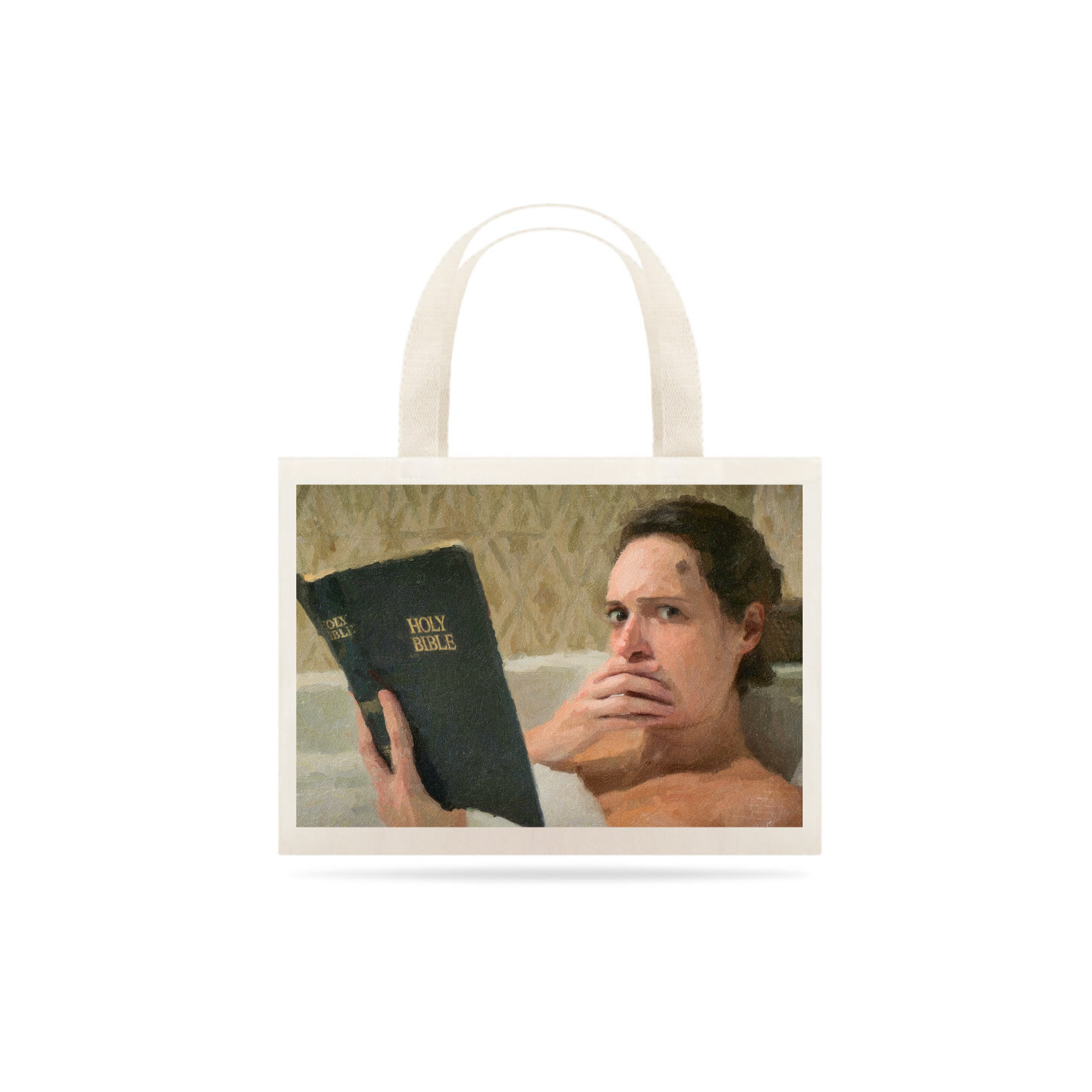 Ecobag Fleabag pintura Holy Bible
