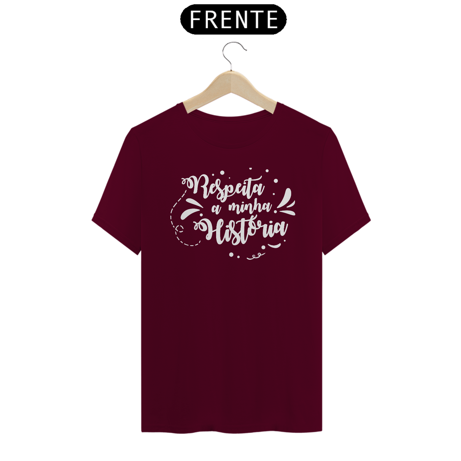 Camiseta Respeita minha história | escura