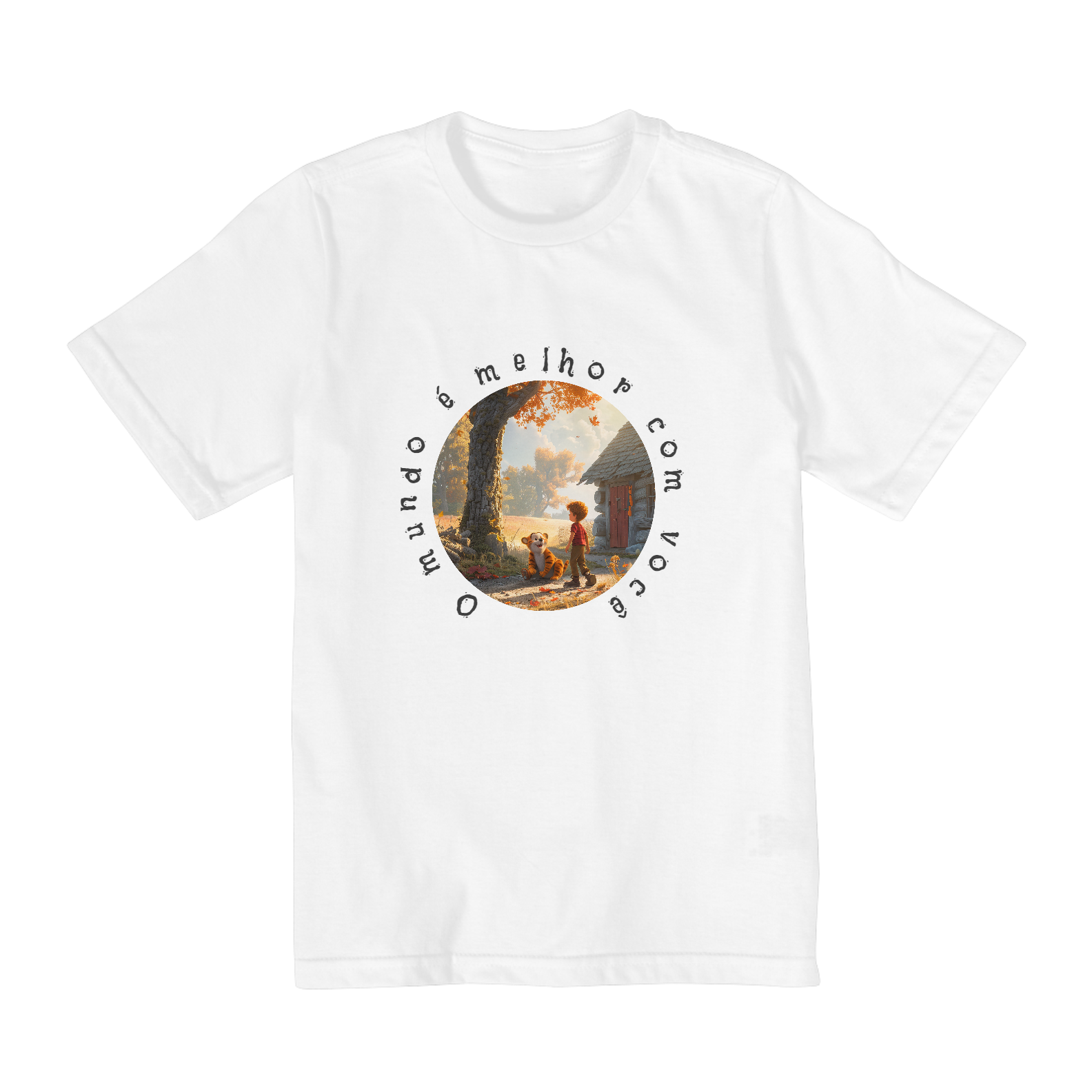 Camisa Infantil o mundo é  melhor