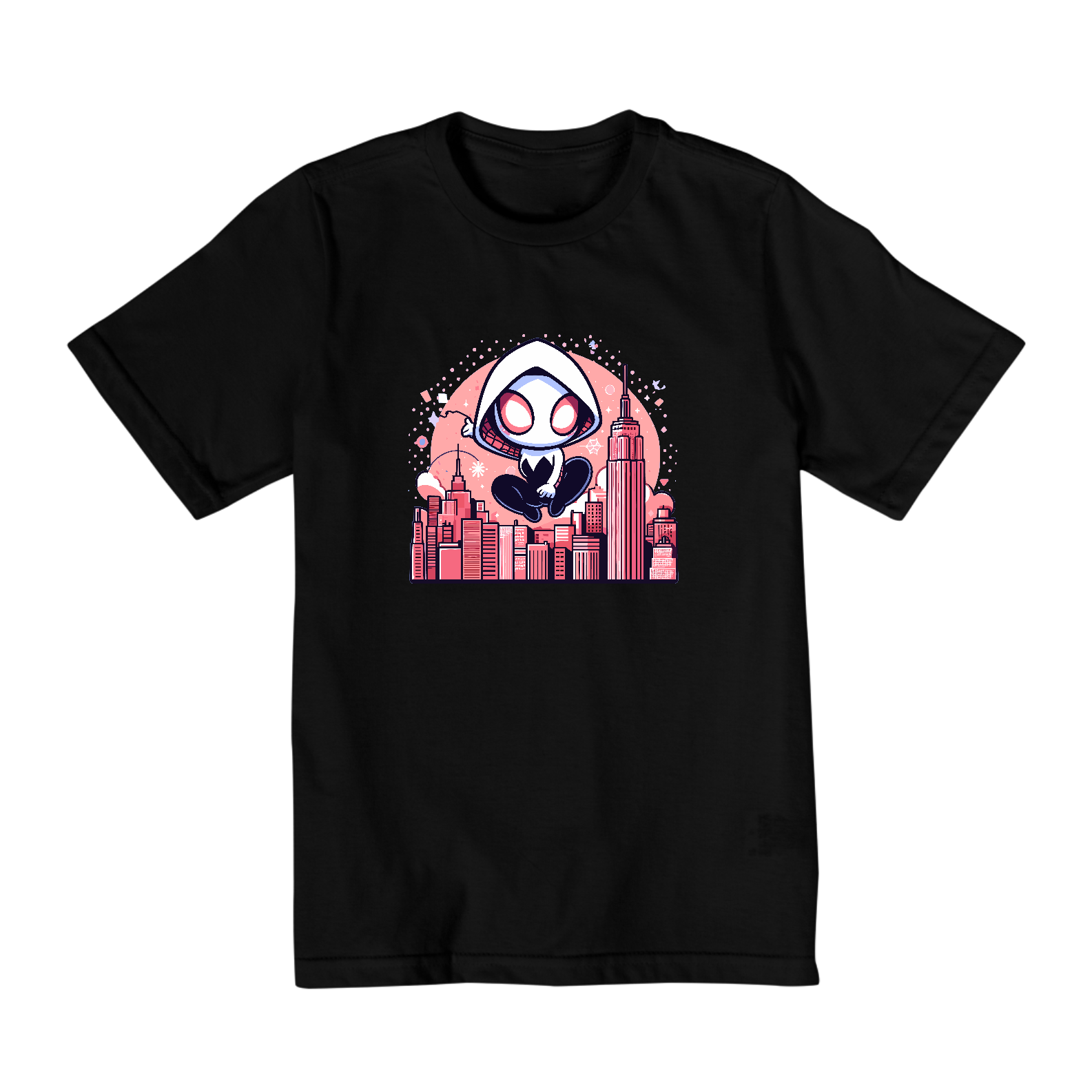 Camisa infantil Spider Gwen Kawaii