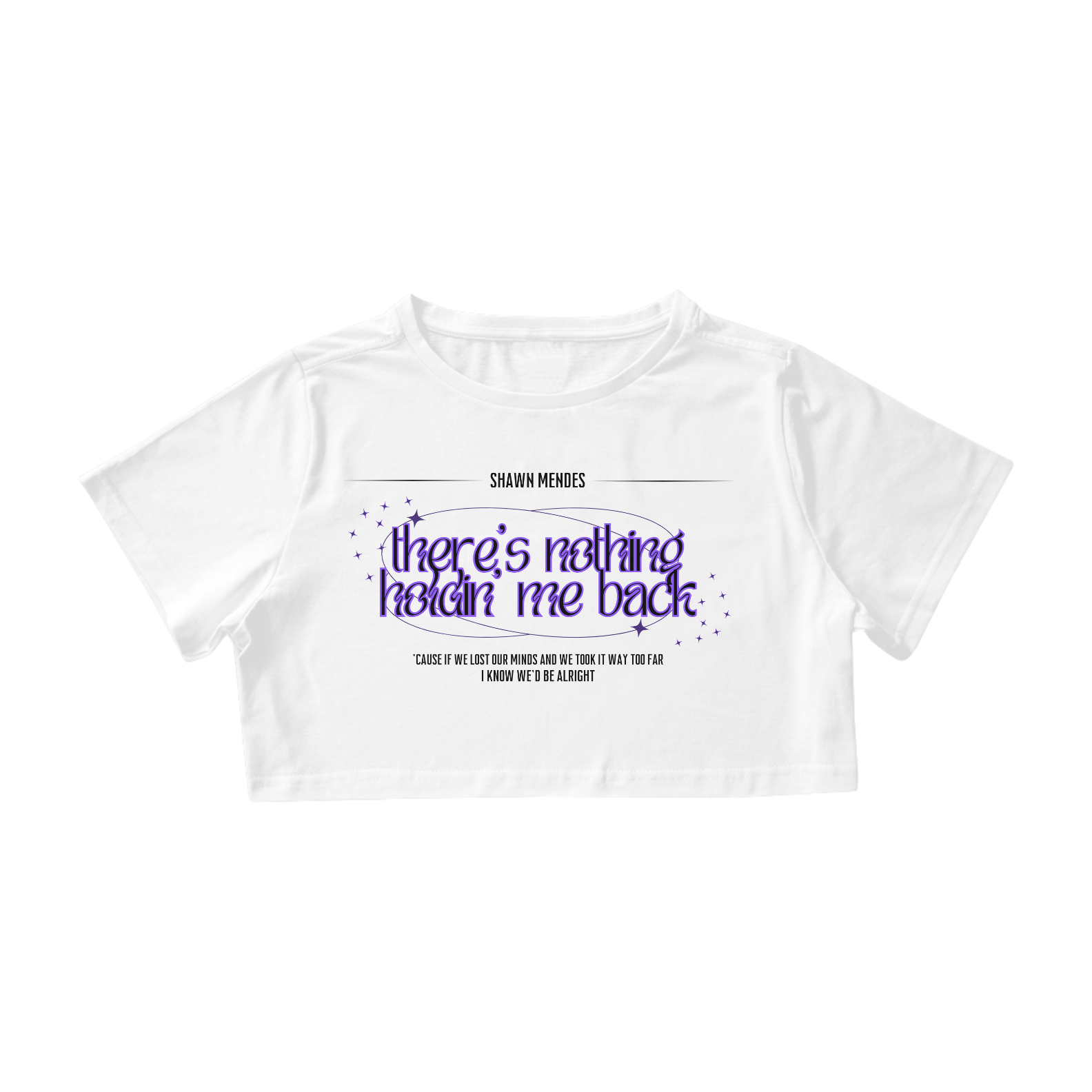 Camiseta Cropped Shawn Mendes - TNHMB