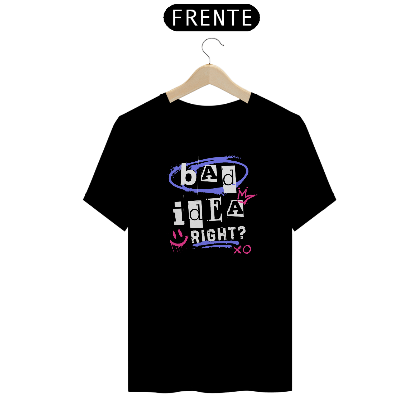 Camiseta Olivia Rodrigo - Bad Idea, right? (Frente única)