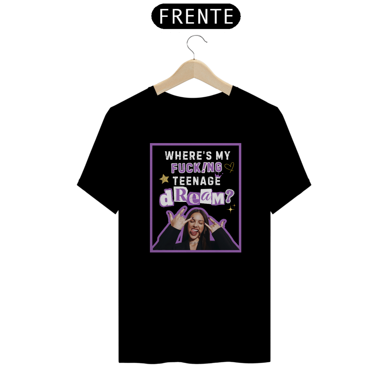 Camiseta Olivia Rodrigo - Brutal (Frente única)