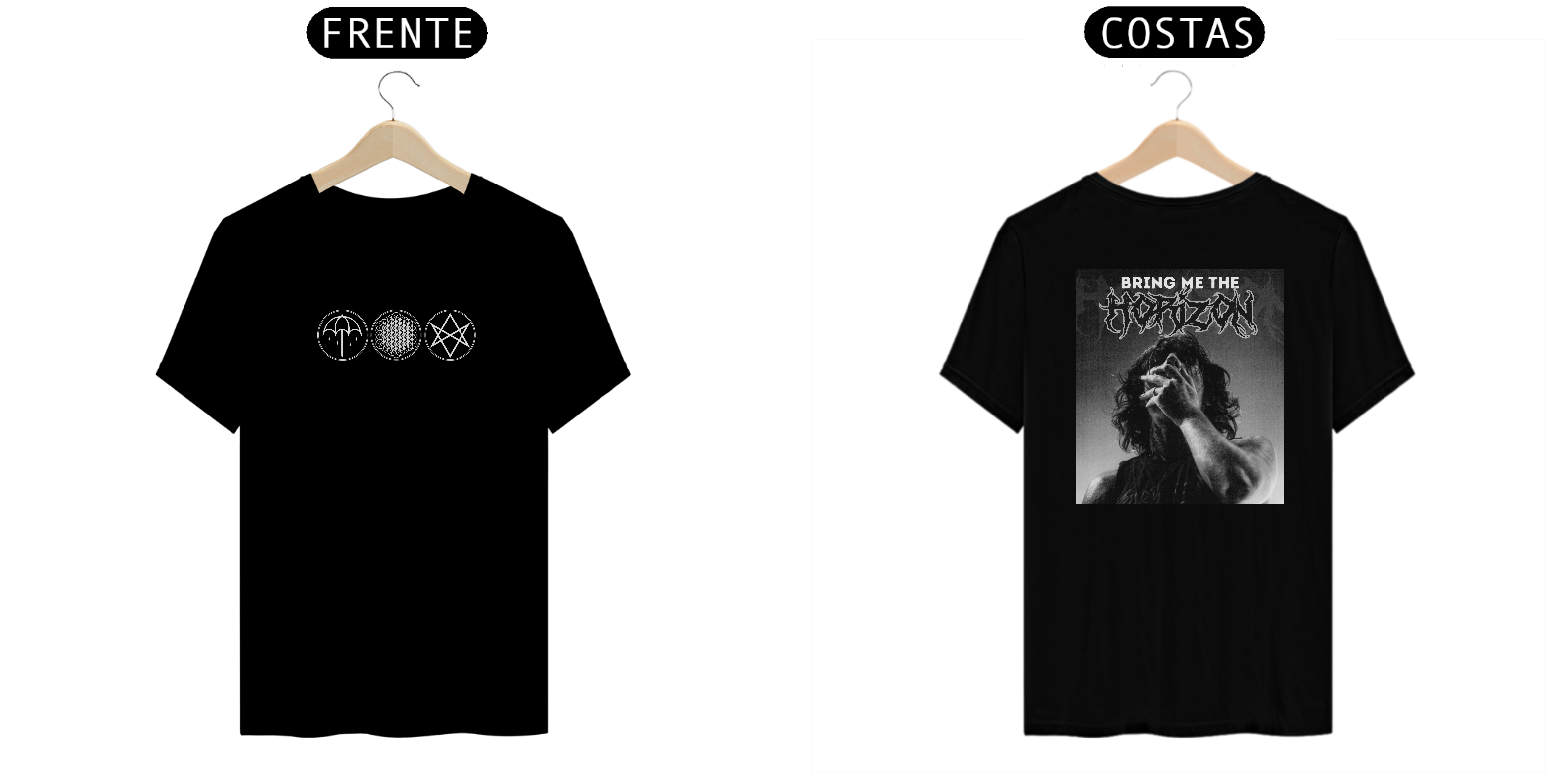 Camiseta Bring Me The Horizon - Símbolos (Frente única)