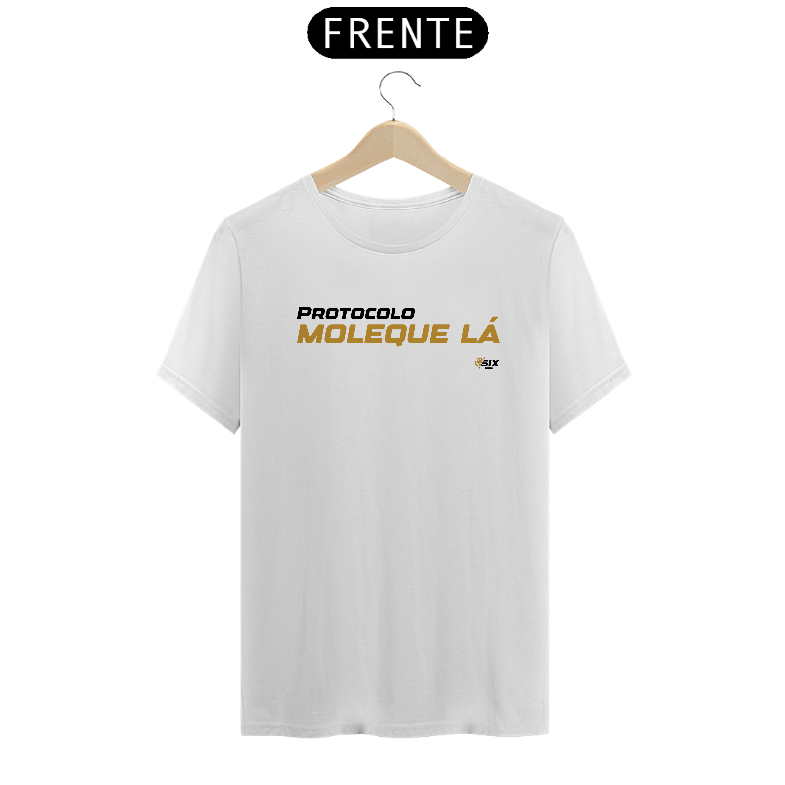 Camisa SixCore Branca - Moleque Lá