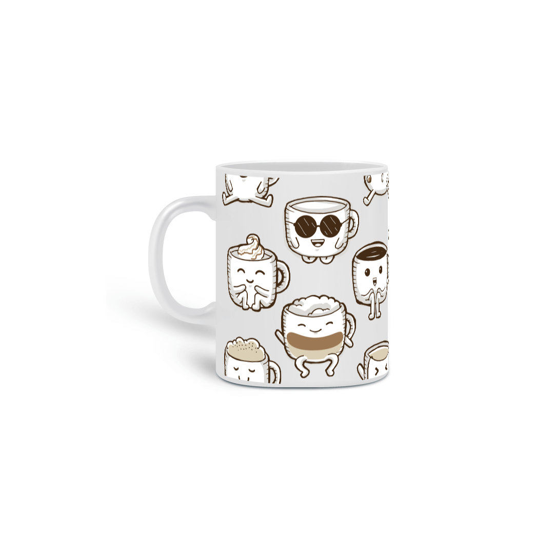 Caneca “Cafés Felizes”