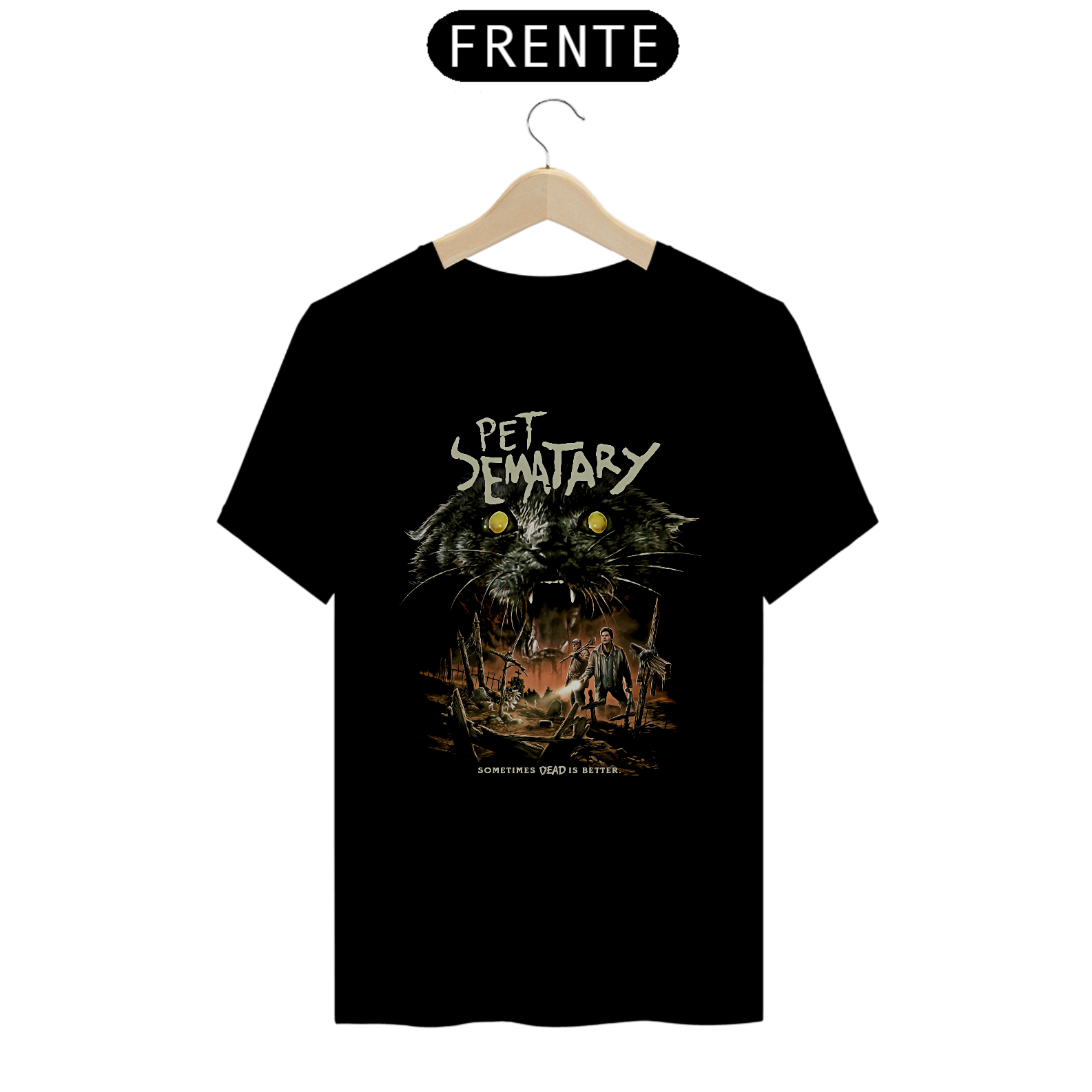 Camiseta Cemitério Maldito (1989) Estampa Filme Terror