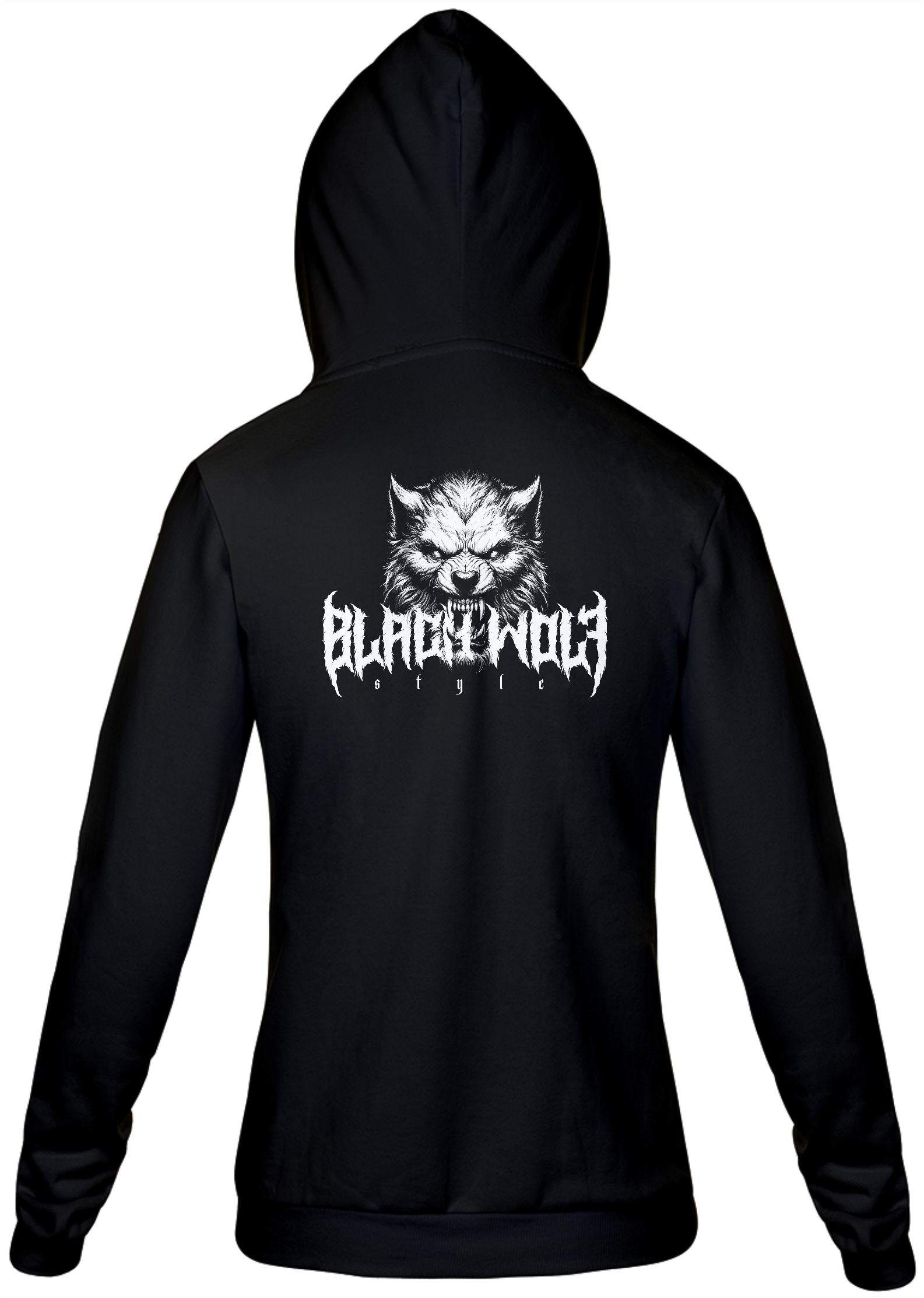 Moletom com Zíper - Black Wolf Style