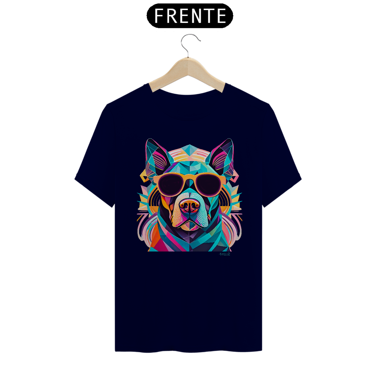 Camiseta Quality  Polígonos - Cachorro