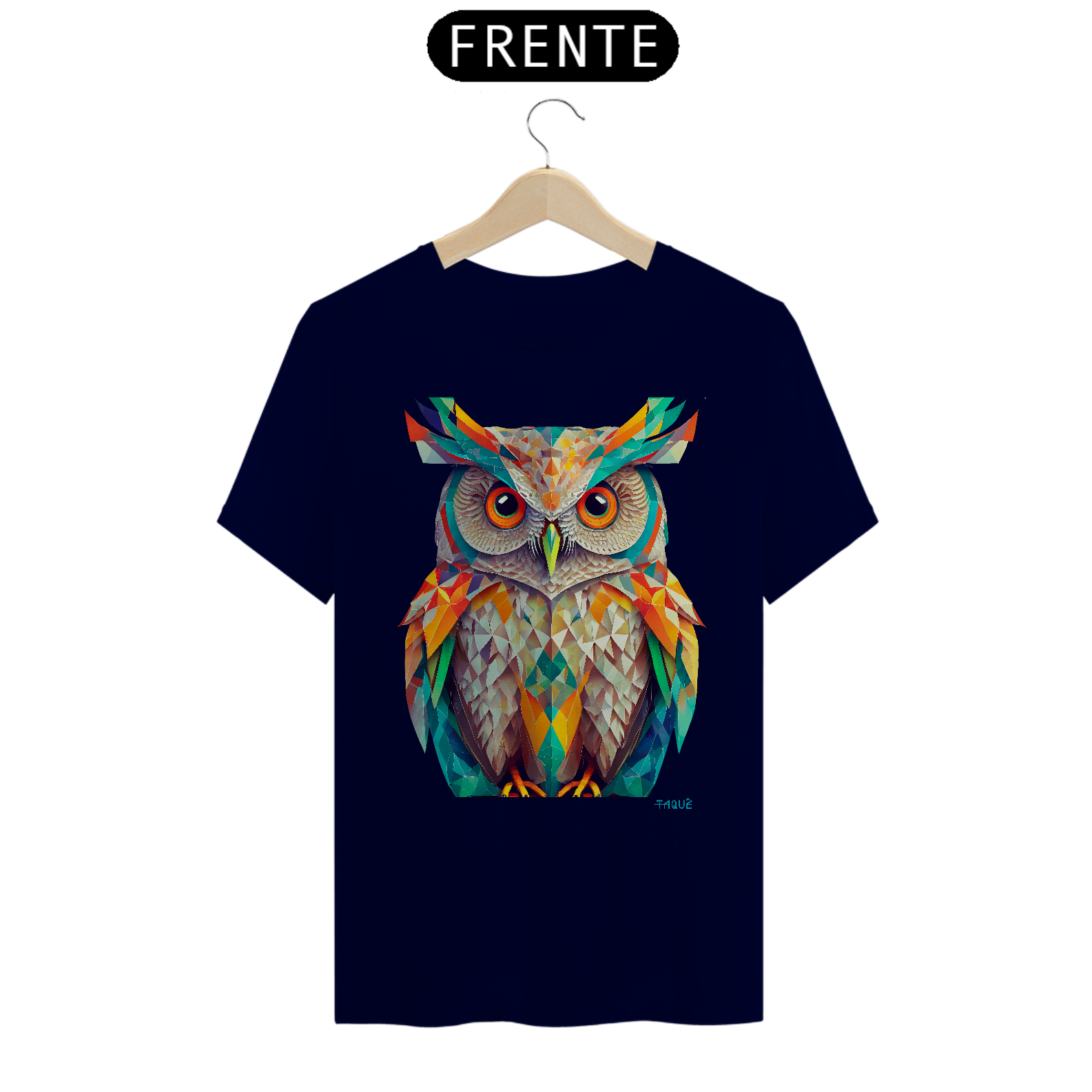 Camiseta Coruja 2 Polígonos